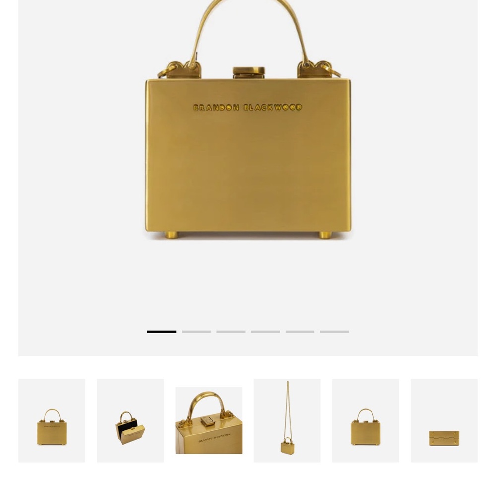 Brandon Blackwood Gold Mini Bag with Vintage Charm